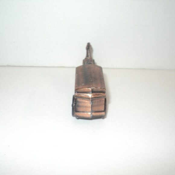 Amish Horse and Buggy Pencil Sharpener Collectible Brass Finish 3.5" L Die-Cast - Picture 4 of 5
